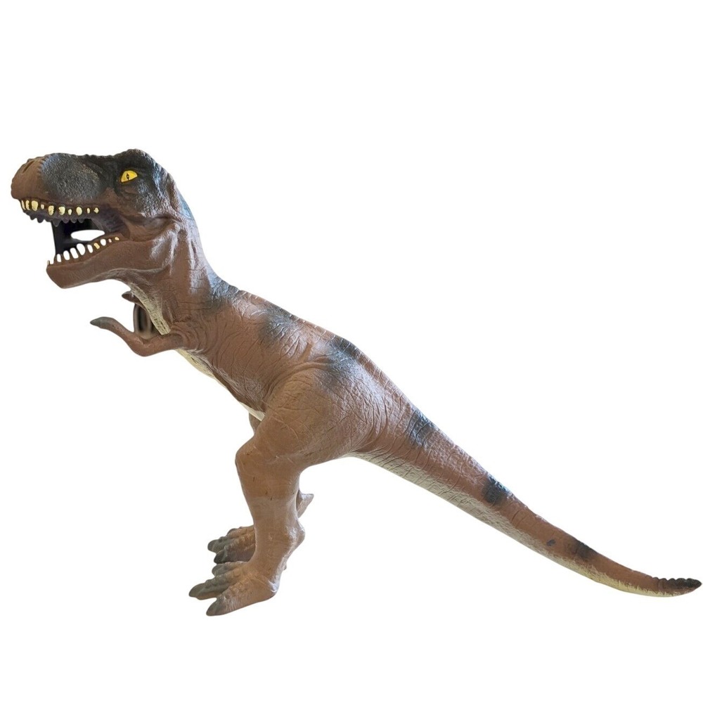 Tyrannosaurus Rex Dinosaur 2011 Large Rubber Toys R Us 12" Multicolor 2112A - Picture 5 of 9